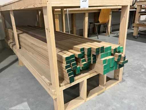 Poutres/lattes en bois dur