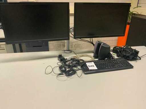 iiyama PL2483H ProLite E2483HS Monitor cu dock USB (2x)