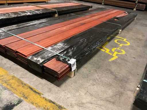 Padouk shelves 15x130 mm (35x)