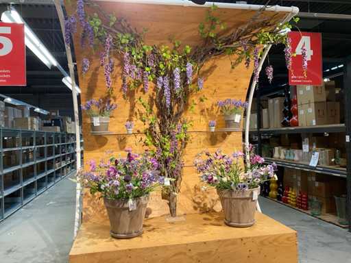 Y compris Silk-ka Fleurs artificielles en pot