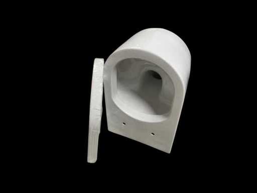 Wandschrank weiß mit Sitz