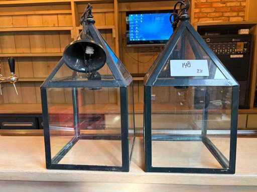 Pendant lights (2x)