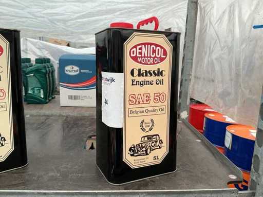 Denicol SAE 50 Classic Motor olie,inhoud 5 liter