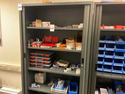 Contents of the cabinet of various tools