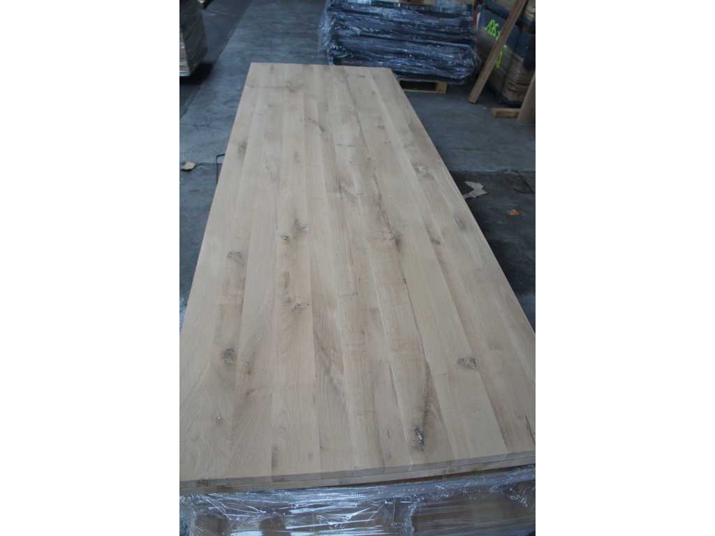 1x Solid oak table top 3m