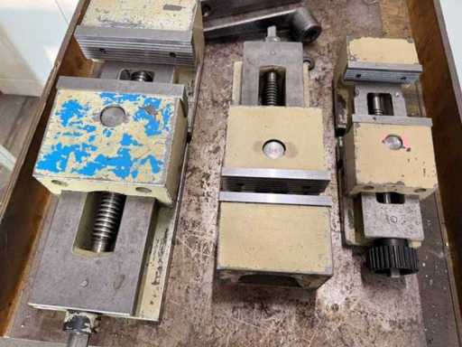 NILES / VEB WMW - 3 Maschinenschraubstöcke – BB 100 / 125 / 160 mm