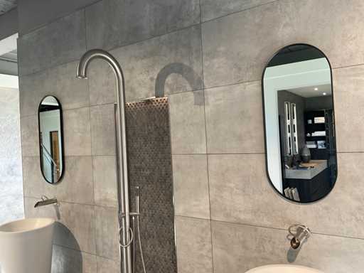 Badkamerspiegel ovaal (2x)