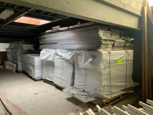 Partij klik polycarbonaat kanaalplaten