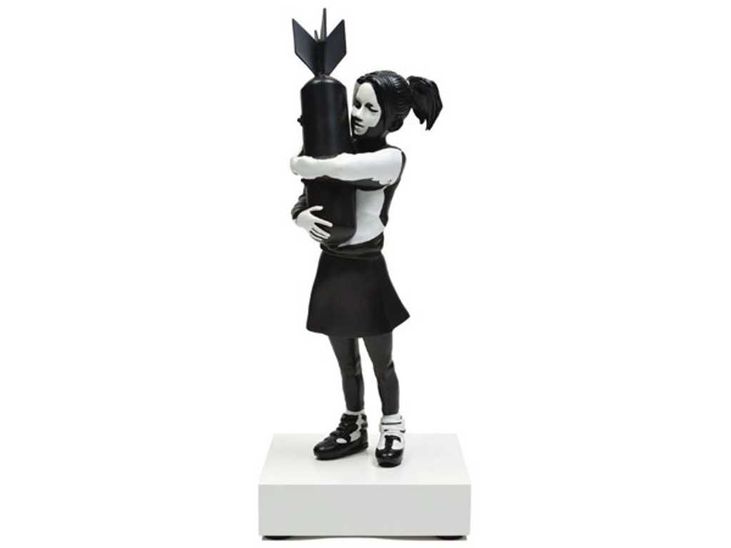 Banksy (after) - Bomb Hugger White and black (2021)