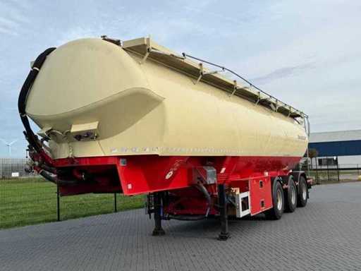 Feldbinder - Bulk trailer - 2009 - 59.3 cubic meters - 4 compartments - Steering axle - 3 x 10 ton axles - OK-58-TF