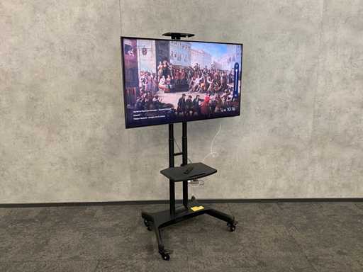 Samsung - 55" 4K Neo QLED monitor op verrijdbaar statief