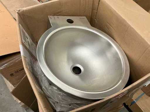 Delabie RVS wastafel (2x)