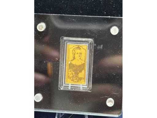 1000 anni dell'Austria | Wolfgang Amadeus Mozart 1756-1791 | 1/500oz oro 999 fine