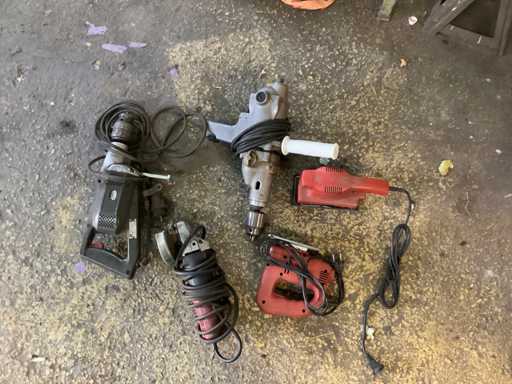 Diverse Boormachine enz. Overig handgereedschap (5x)
