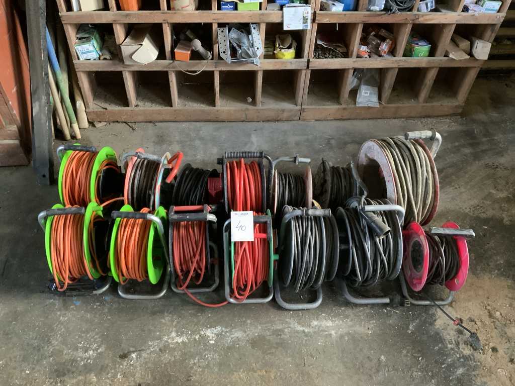 Lot d’enrouleurs de câbles (14x)