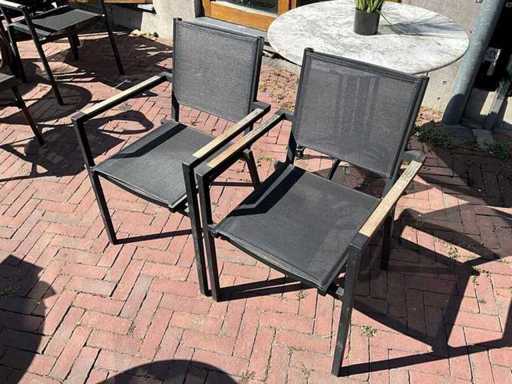Chaise de patio empilable (8x)