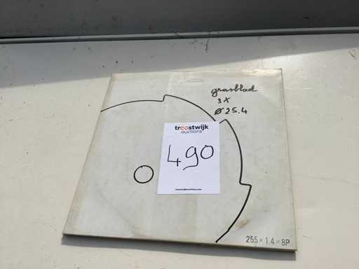 Lamă de tăiat tufișuri - 255 25.4 8T - Alte unelte pentru pădure și grădină