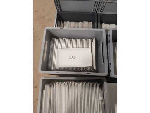 Lot of about 450 plates 24cmx13cm - Squit (450x) excl. Baking