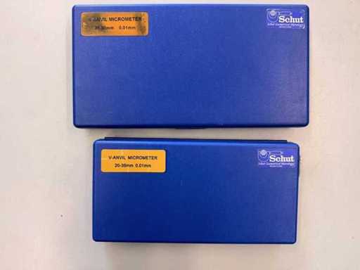 Schut - V-Ambossmikrometer Set – 20–35 mm & 35–50 mm