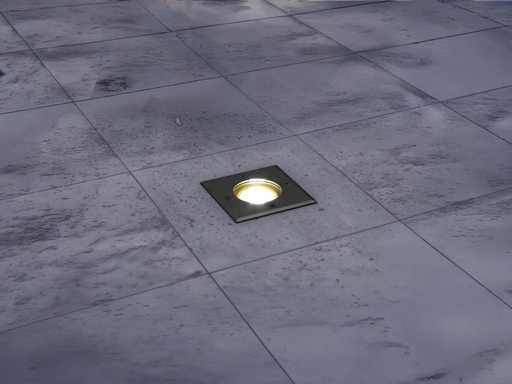 Ground spot GU10 fitting square(20x)