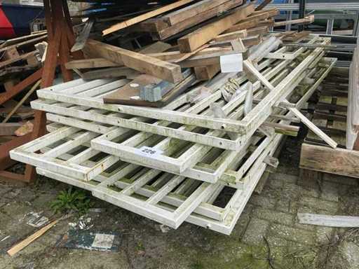 Balustrade/clôture métallique VanDun en 12 pièces