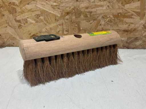 Vero room sweeper - 285x70mm - natural wood/coconut hair (10x)