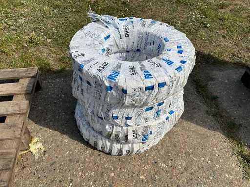 ASAB RioFlex 78 mm x 50 mtr tubo in PVC Layflat 3" (4x)