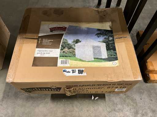 Sediamo 3x3 Panele boczne do namiotu szybkiego namiotu Panele boczne do namiotu imprezowego (2x)