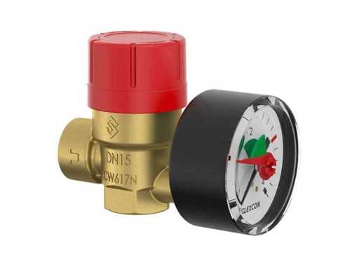 Flamco Veiligheidsventielen met manometer (28x)