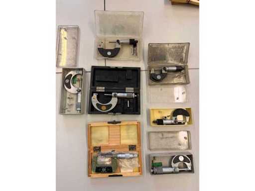 Posten 7-teilig Außenmikrometer Bügelmessschrauben