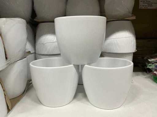 Lot Boule Pot Pot H13xD15cm biały matowy (65x)