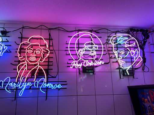 Decorazione al neon in vetro musicale (3x)