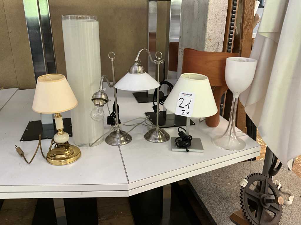 Table lamps (7x)