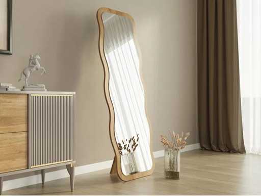 Milieuvriendelijke spiegel met frame en wandbeugel in 100% MDF XL