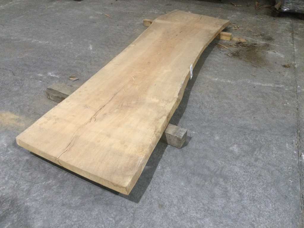oak tree trunk table