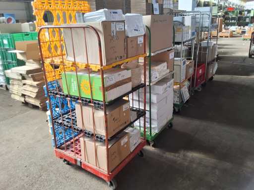   Trolley with packaging material