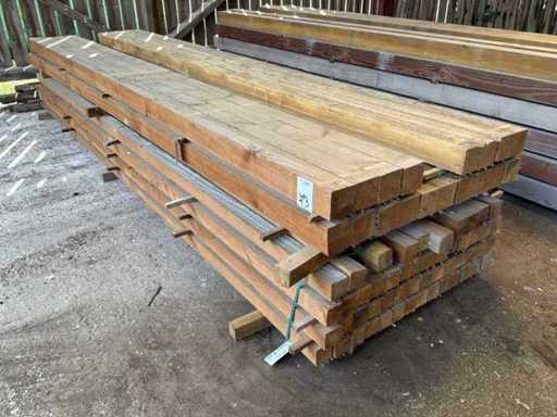 Wooden beams 4000x70x70mm (52x)