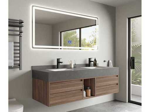 Bathroom furniture set - Vonato - Liora 150 - 0 - 2-Person 150 cm