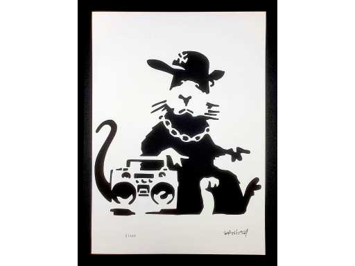 Banksy (Né en 1974), d'après - Rat Rap