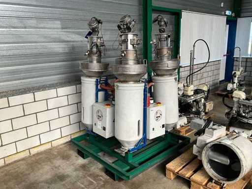 2018 Cremco HA50 Granulat-Trockner / Trichter (4x)