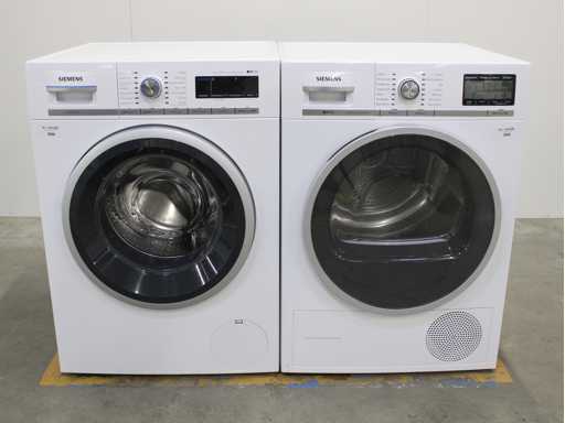 Siemens iQ700 iSensoric aquaStop sensoFresh System Wasmachine & Siemens iQ700 selfCleaning condenser Wasdroger