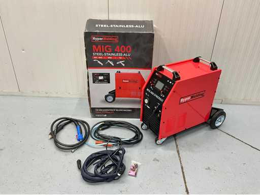 Hyper Welding - MIG 400 Synergic lasmachine MIG - MAG - MMA - TIG