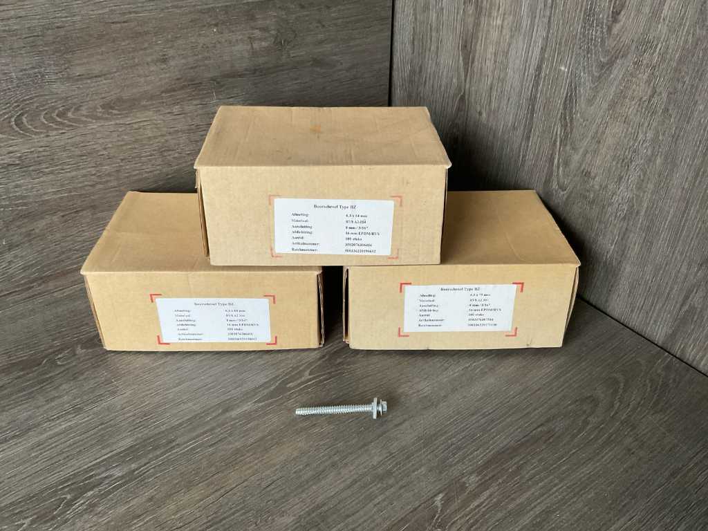Pudełko wkrętów samowiercących - 100 sztuk (3x)