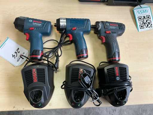 BOSCH Divers Cordless screwdrivers (3x)