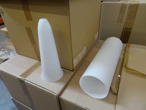 Série d’abat-jours en verre