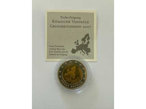 2 Traktaty bicie wzorców euro w Rzymie 2007 Wielka Brytania