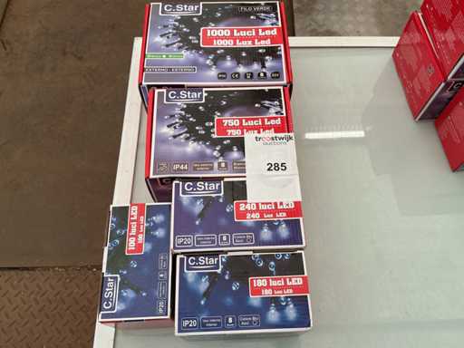 C.Star. IP 20+IP 44. Verschiedene LED-Weihnachtsbeleuchtungen.