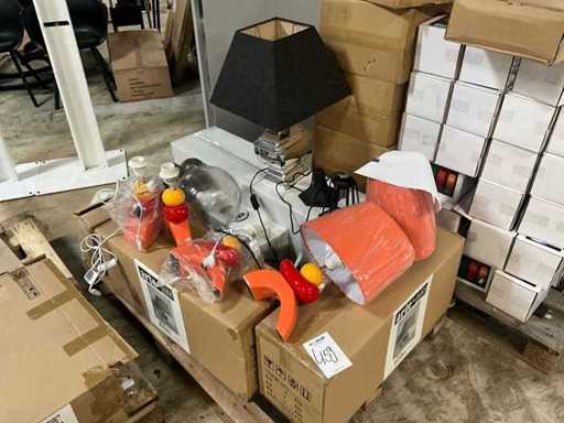 Paleta różnych lamp