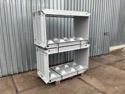 Concrete block mold 2x