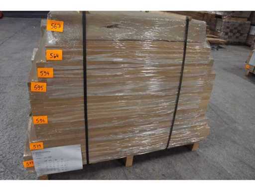 3 marches/étagères d’escalier en chêne massif de 25 mm